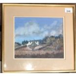 Monica BARNES Evening Light, Marazion ; Gathering Clouds Watercolour Both signed (Dimensions: 19 x