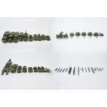 Dinky Military Vehicles & Warship Waterline Models: Comprising Dinky transporter, military ambulance