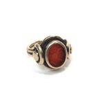 A gold Intaglio ring