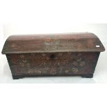 A 19th century Swedish marriage chest, with original paintwork and dated 1852. (Dimensions: Height