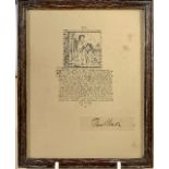 Paul NASH (1889-1946) The Legend of the Christmas Rose Engraving Signed (Dimensions: 17.5 x 14cm.)(