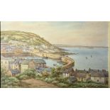 T.H . VICTOR and W. SANDS Mousehole and Brixham Watercolour Both Signed (Dimensions: 31 x 46cm and