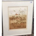 Iola SPAFFORD ( b.1930 ) Poppies, Suffolk Coloured print Signed in pencil, incribed as titled and