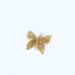 An 18ct gold Tiffany butterfly brooch. 7.3gm