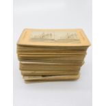 Stereoscopic cards - box containing over 100 subject and topographical.