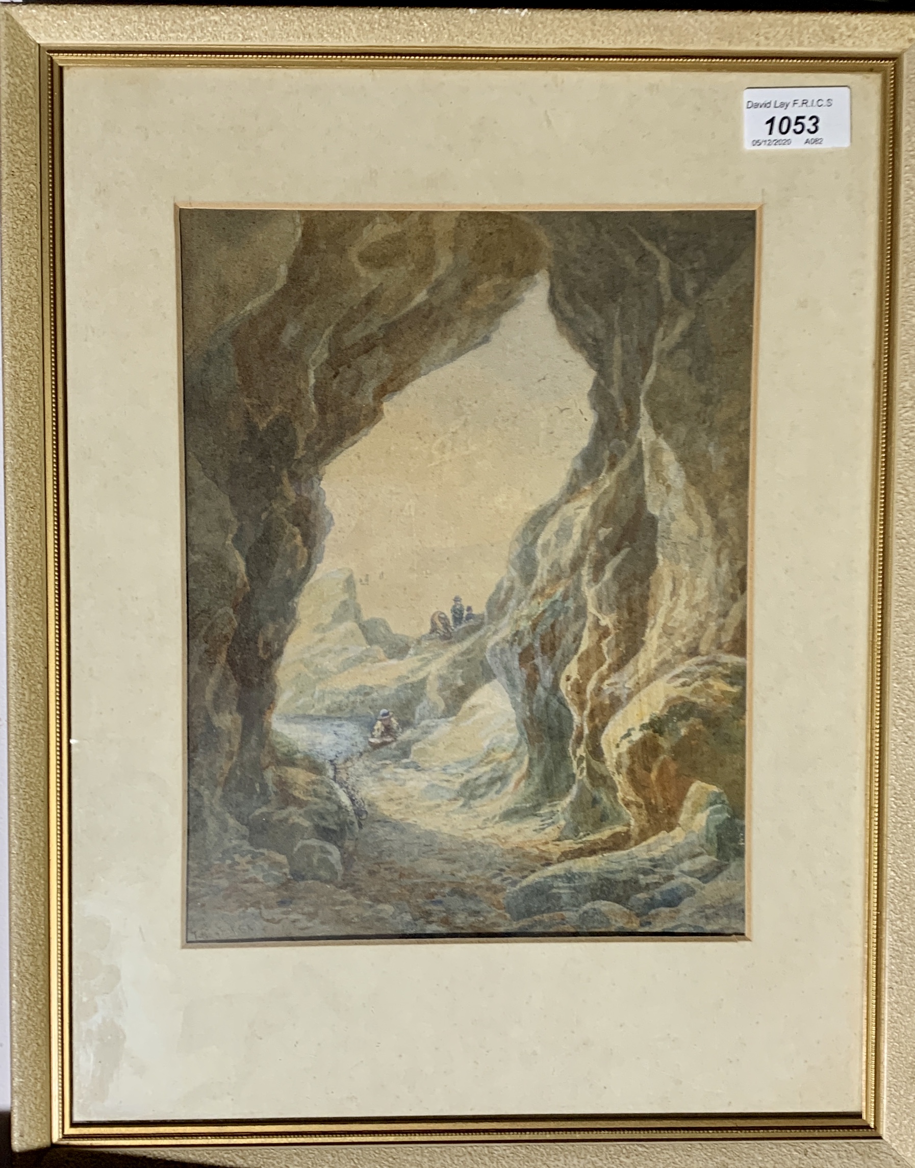 Thomas HART (1830-1916) Rockpooling Watercolour Signed (Dimensions: 26.3 x 20.5cm.)(26.3 x 20.5cm.)