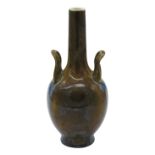 A Rostrand lustre glazed twin handled vase, height 23.5cm..