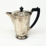 A silver coffee pot by S Blanckensee & Son Ltd, Birmingham 1936, 16oz.