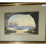 E. G. HOCKING (19th Century) Rocky coastal landscape Signed and dated 1860 (Dimensions: 28 x 42.