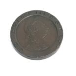 Two pence. George III 1797 cartwheel. GVF.