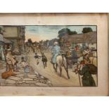 Cecil Aldin (British, 1870-1935) Three chromolithographs from the 'Bluemarket Races' series - 'The