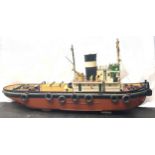 A large scale model of the tug 'St Mawes', originally the 'Iona' built 1960, well detailed and