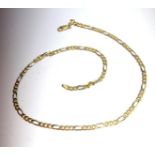 An 18 ct. gold necklace.19gm.