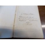 WEST COUNTRY TOUR. Small manu notebook walking tour Devon, autumn 1871; plus small keepsake.