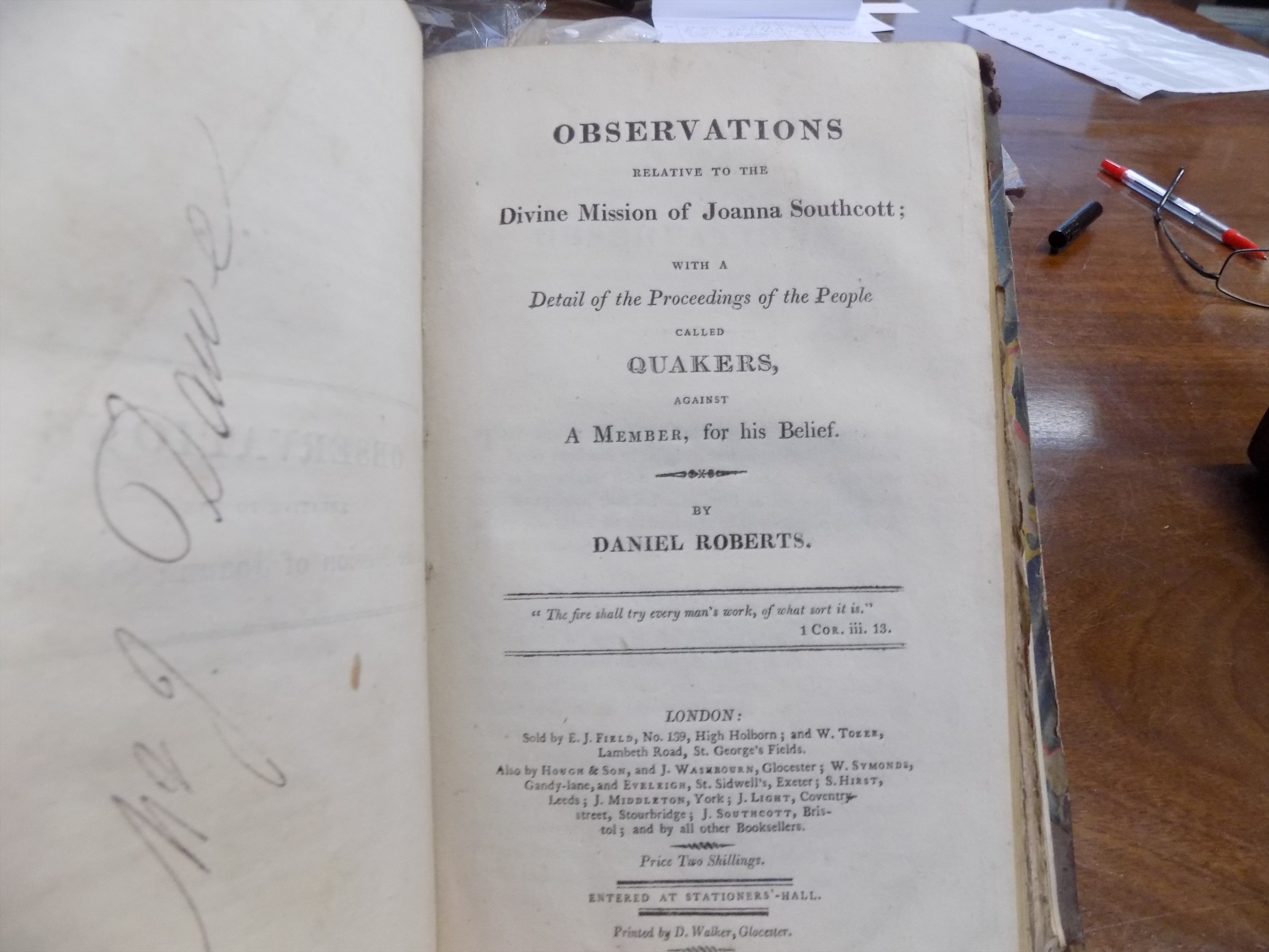 JOANNA SOUTHCOTT 5 Vols of bound separately paginated pamphlets (approximately 30) some 1st editions - Image 4 of 6