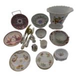 Miscellaneous porcelain to include some 18th century bowls, figures etc. (Dimensions: 25.5cm