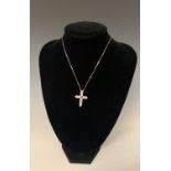 A white gold necklace