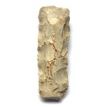 Lower Neolithic polished tip chisel flint, (Henry Dewey and Reg Smith) Nackington, 82g, 102mm.