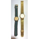 A gold Mappin Precision wrist watch signed Ernest Borel (the back inscribed) and one other watch