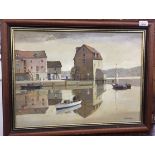 Bert PUGH (1904-2001) Tide Mill on the Deben , Woodbridge, Suffolk Oil on canvas Signed (Dimensions: