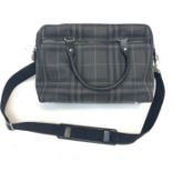 A Burberry Hambleton attache briefcase/laptop bag, the charcoal black body with internal zip pocket,