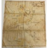 AMERICAN CIVIL WAR Interesting contemporary manuscript map of the approaches to Charleston S.C.