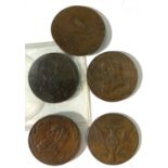 Cornish 18th Century Half Penny Tokens (5):