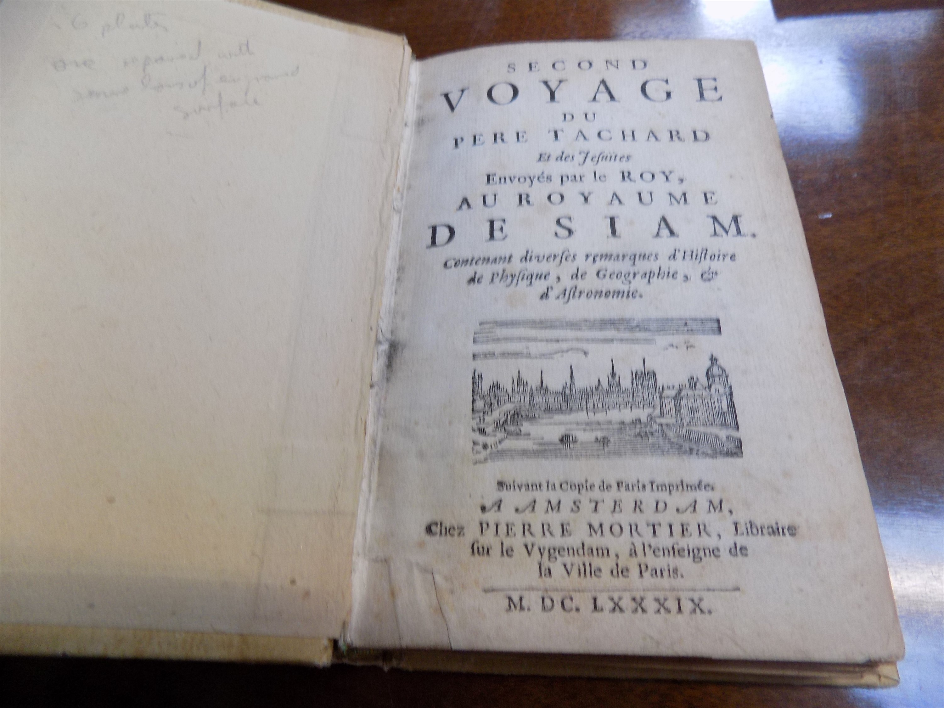 TACHARD (GUY) "Second Voyage du Pere Tachard et des Vesuites Envoyes par le Roy au Royaume de Siam."