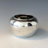 A plain Victorian silver sugar bowl of squat ovoid form, 4.9oz. (Qty: 1)