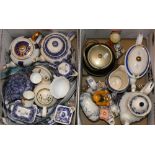 A quantity of Ringtons tea ware, novelty tea pot, biscuit barrel etc