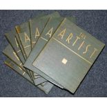 Eight volumes of 'The Artist'