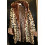 A faux ladies fur coat