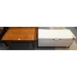 A G Plan occasional table and upholstered otoman (2)