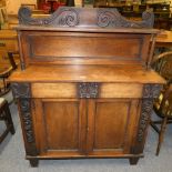 A rosewood chiffonier, 107 cm long x 128 cm high