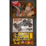 A collection of child's dolls boxed, Shell collector model cars, remote control model car (3)