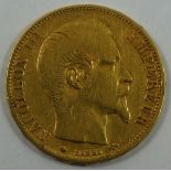 Napoleon III 20 Francs, 1860.