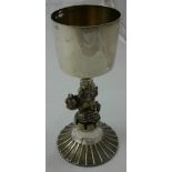 Tim Minett for Aurum, a silver commemorative goblet, London 1977, No. 394 of a Limited Edition of