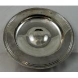 A silver Amanda dish, retailed by Comyns, London 1982, of plain form, diameter, 17 cm, weight 8 oz.