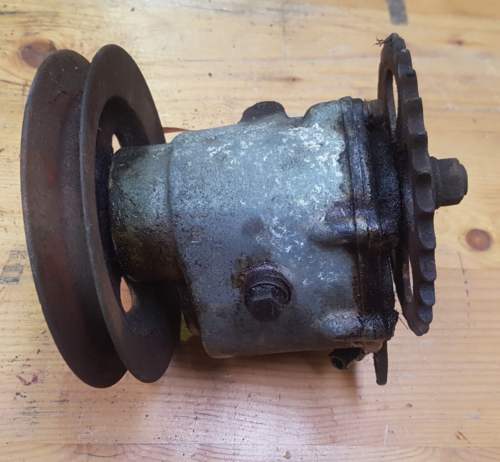 A 1920's Douglas gearbox, buyers should check how complete this lot is.