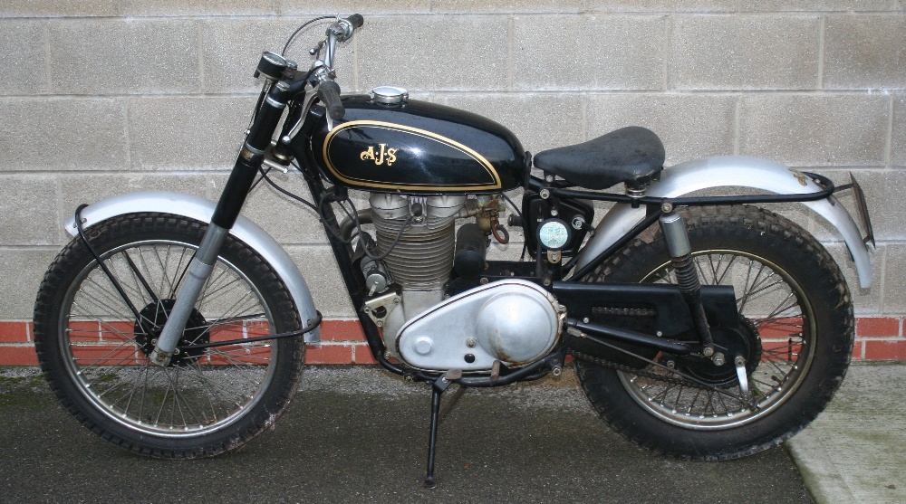 1958 AJS 16 MS, 348 cc. Registration number YTG 828. Frame number SB/16MS 33542. Engine number - Image 2 of 12