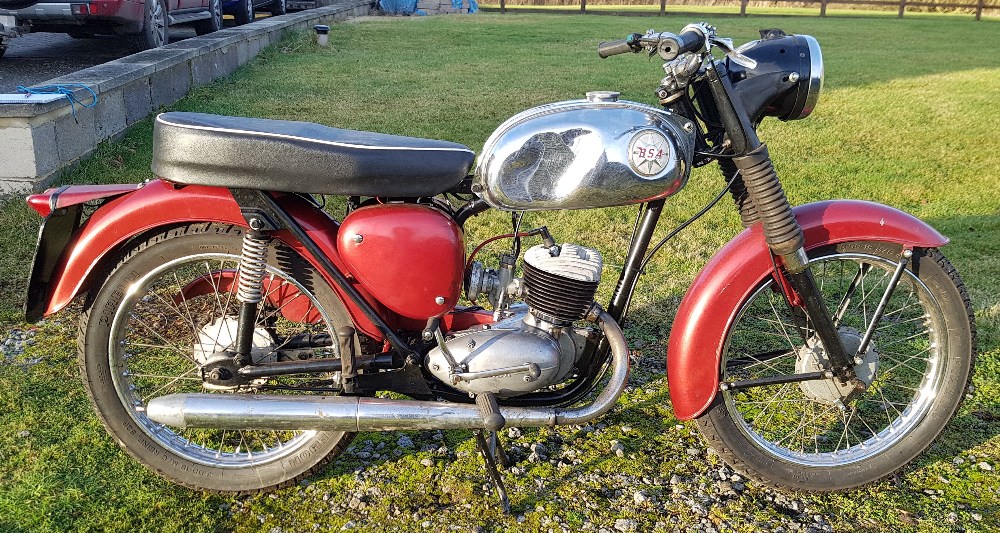 1970 BSA Bantam, 175 cc. Registration number HGU 743J. Frame number ND06478 B175. Engine number