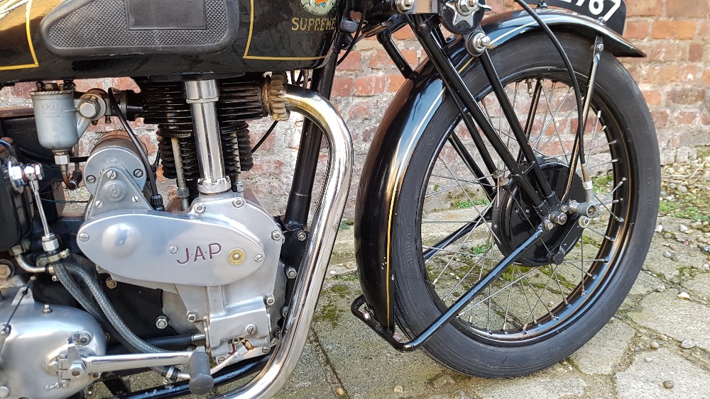 1938 OK Supreme, 348 cc. Registration number EAL 787. Frame number 25509. Engine number 10H 0 - Image 6 of 14