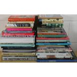 A quantity of general motorcycle books, to include "Geoff Duke, in pursuit of perfection".