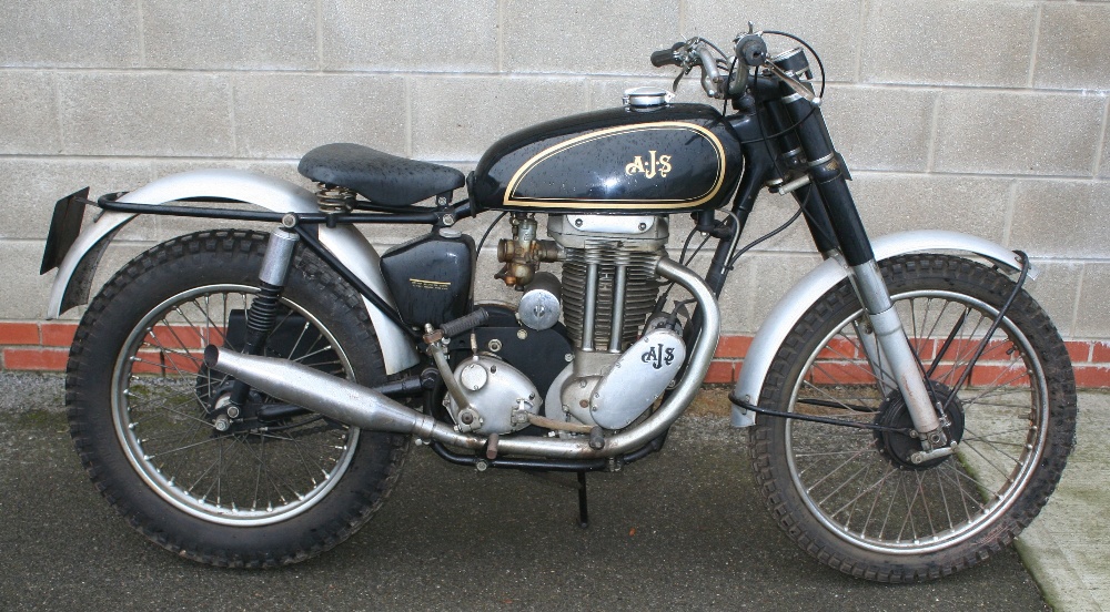 1958 AJS 16 MS, 348 cc. Registration number YTG 828. Frame number SB/16MS 33542. Engine number