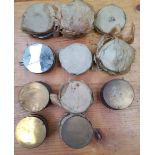 Eleven NOS petrol caps and ten brass caps (21).