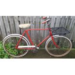 c.1970 Post Office bicycle, frame number PO 51136, original paint with rod brakes and parcel rack.