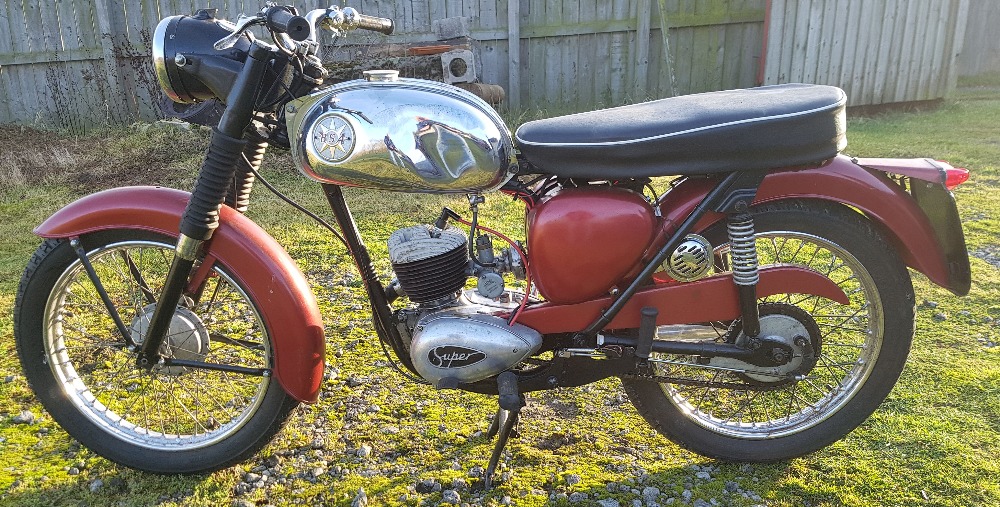 1970 BSA Bantam, 175 cc. Registration number HGU 743J. Frame number ND06478 B175. Engine number - Image 2 of 12