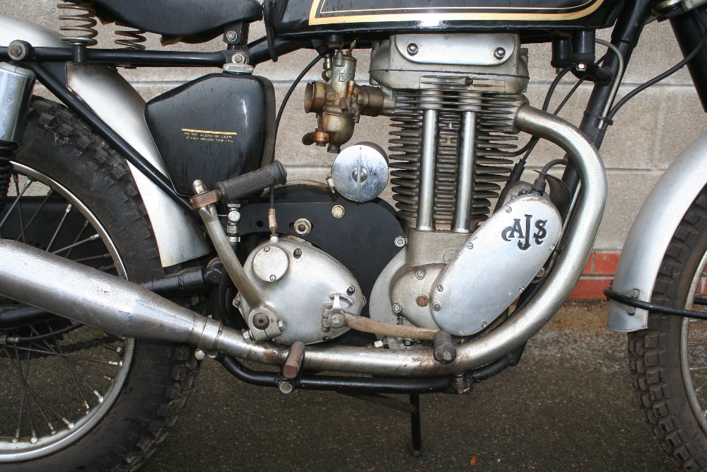 1958 AJS 16 MS, 348 cc. Registration number YTG 828. Frame number SB/16MS 33542. Engine number - Image 6 of 12