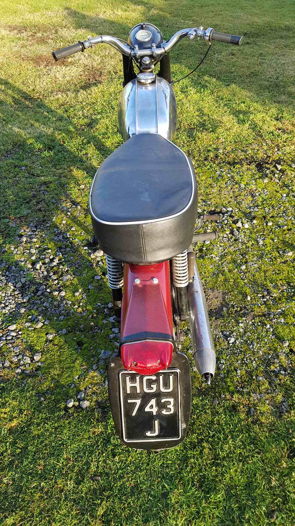 1970 BSA Bantam, 175 cc. Registration number HGU 743J. Frame number ND06478 B175. Engine number - Image 4 of 12