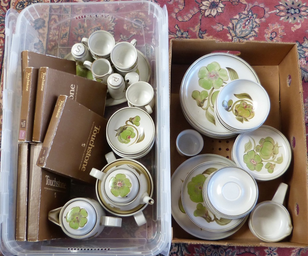 Two boxes of Denby ware